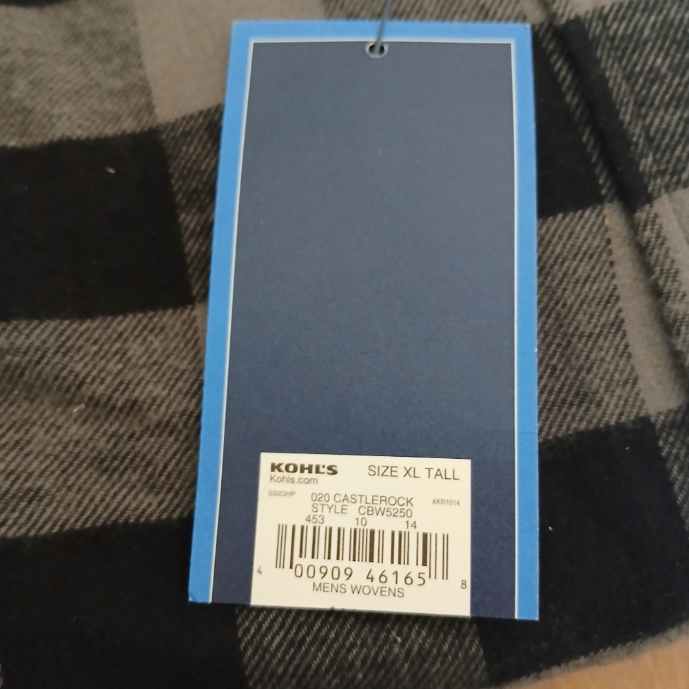 Mens Tall Flannel Shirt - Picture 5 of 7